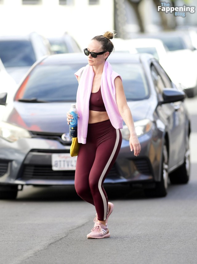 Olivia Wilde Gym Candids Full Color Leaks Pink Outfit Fappening Actress