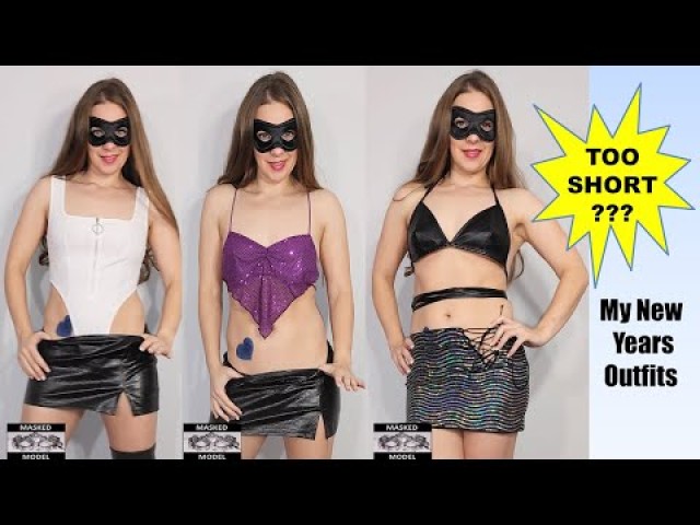 Masked Model Sexy Skirt Hot Porn Big Model Influencer New Years Try Haul